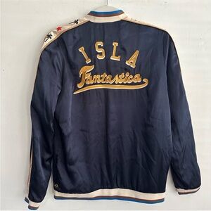Scotch & Soda Navy and Gold Varsity Jacket 'Isla Fantastica'